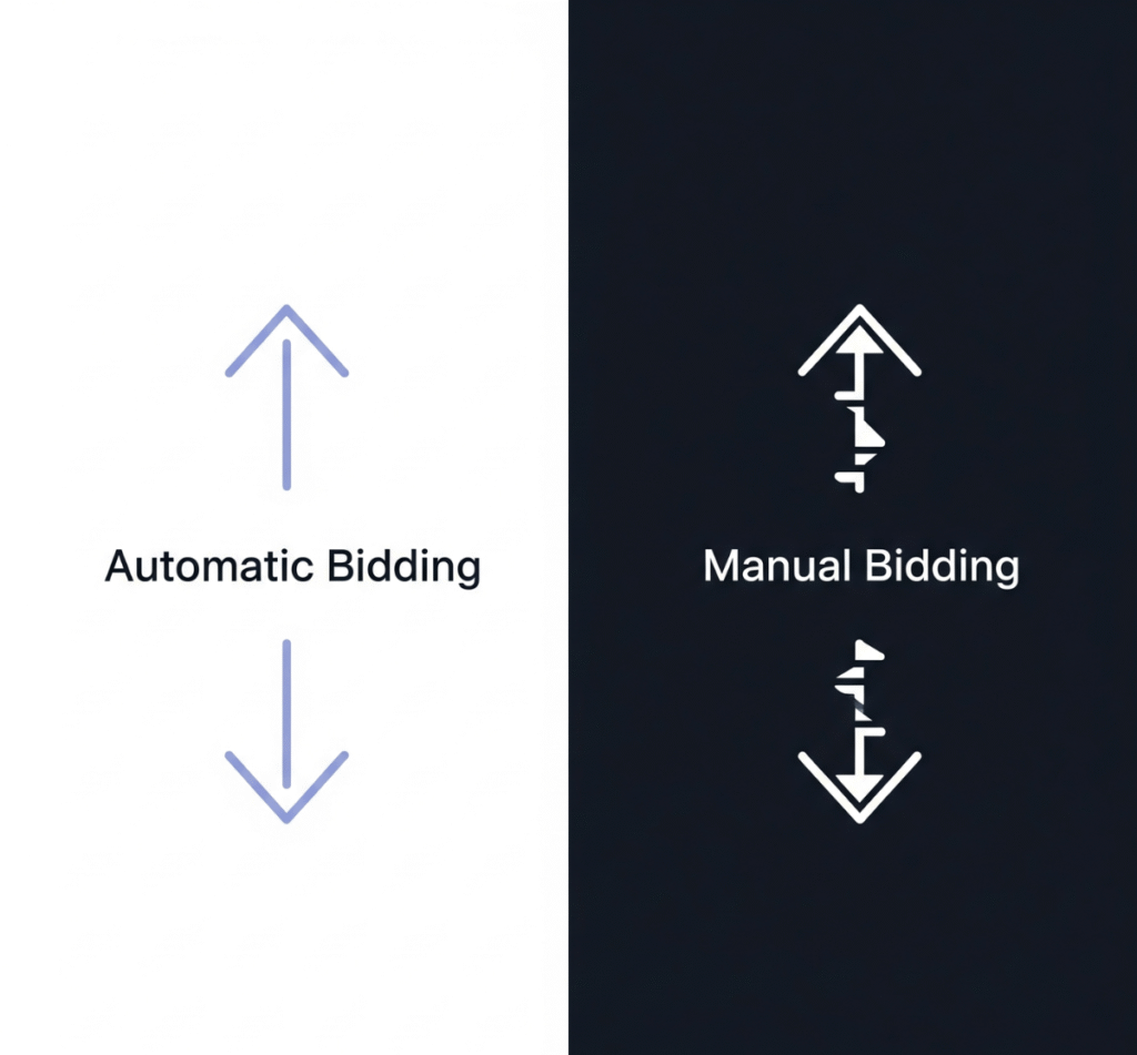 Automatic bidding vs Manual bidding